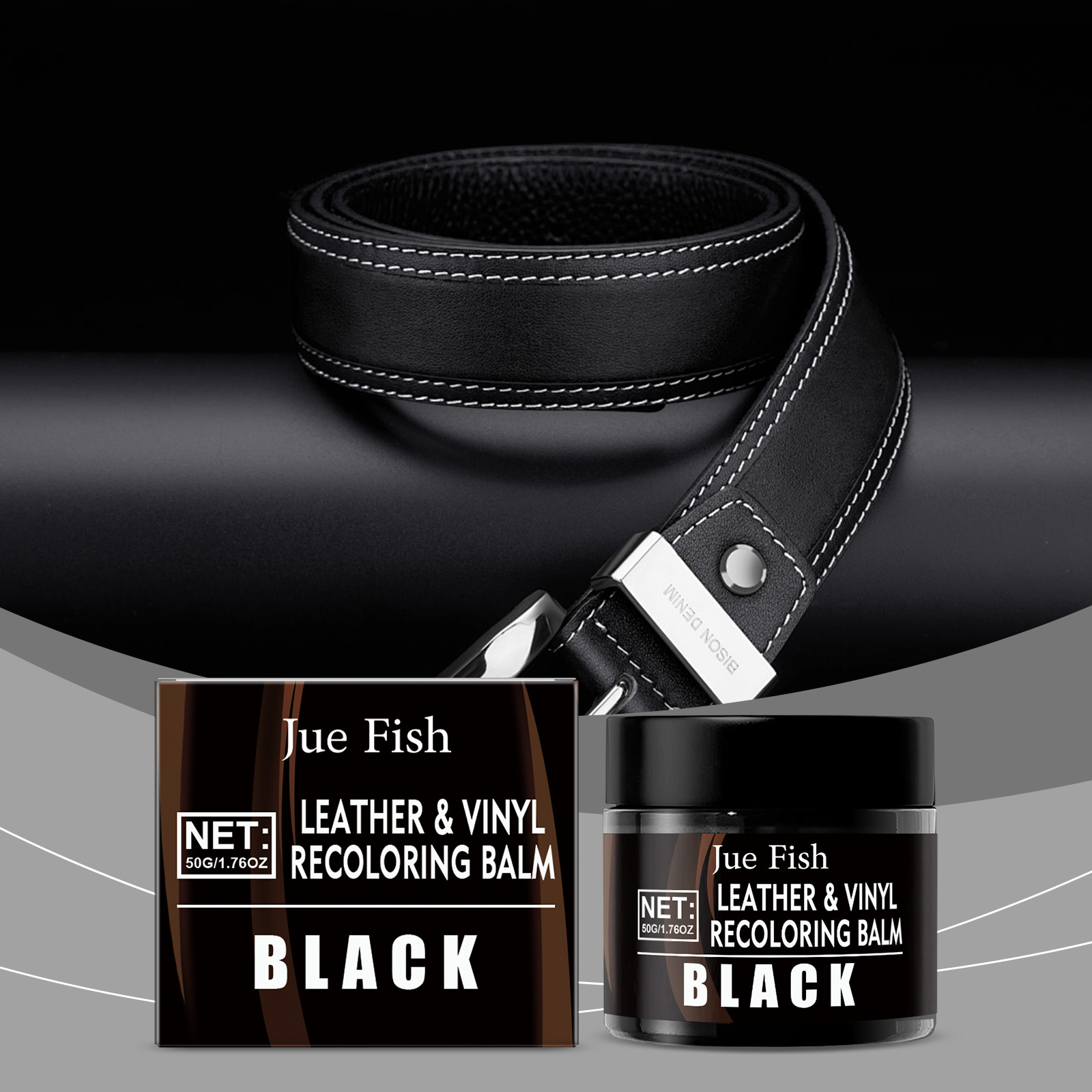 Leather Shoe Polish - 50g Krim Pewarna Ulang Kulit Hitam