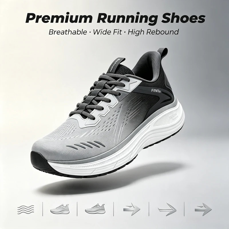 Sepatu Olahraga Pria Fitville, - Sneaker Box ulasan dan harga